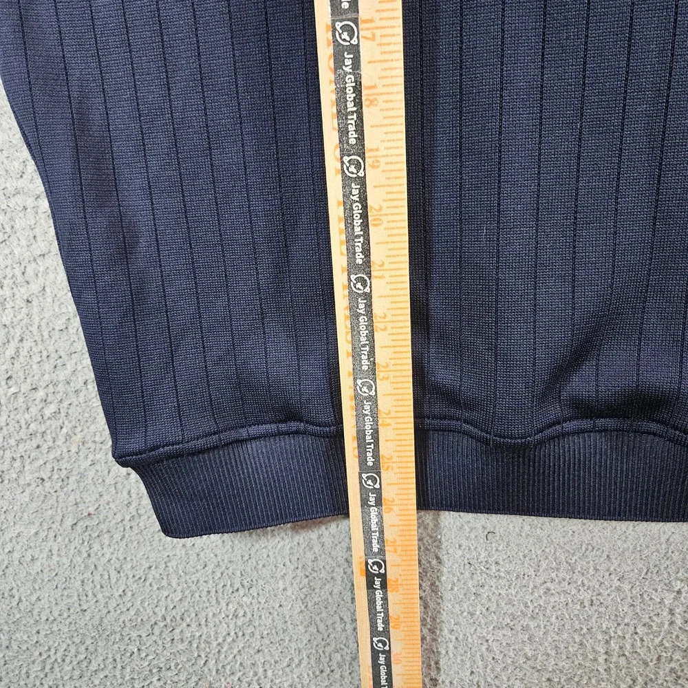 FootJoy Mens Navy Ribbed 1/4 Zip Pullover CBIGG Championship Series 2019 Medium